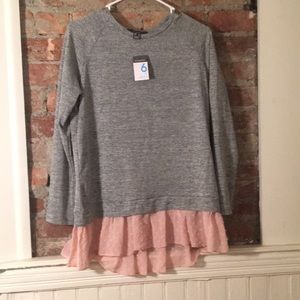 Primark sweater with pink Ruffles